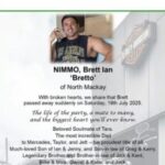 Brett Nimmo Mackay Queensland Accident: Family and friends mourn the loss of Brett Nimmo Dies in Fatal Accident