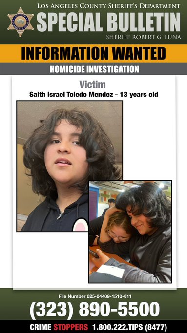 Suspect Arrested in Fatal Shooting of 13-Year-Old at Pico Rivera Gas Station