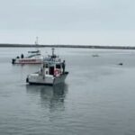 The approximately 50-year-old man was last seen entering the ocean channel, the fire department said. L.A. County lifeguards found him about 30 yards from the channel entrance.