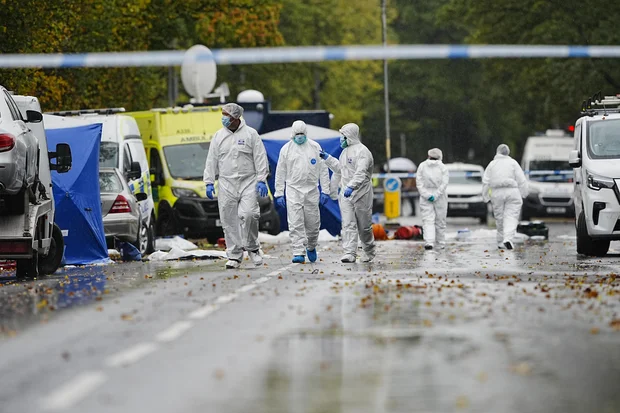 Manchester synagogue attack victim possibly killed by officer’s gunshot, police say