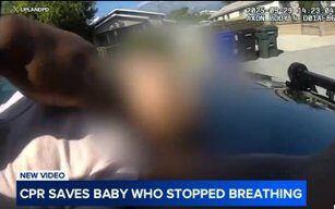 Officers save baby who stopped breathing in Upland, video shows