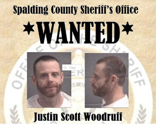 Inmate Justin Woodruff Escapes Work Detail in Spalding County, Manhunt Underway