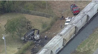 UPS driver killed outside of Greenville, TX. She failed to yield to the oncoming train which then struck her delivery truck. The victim was identified as Dusty Soles, 24, of Celeste, TX.
