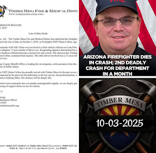 Firefighter Glenn Collins Killed in Head-On Crash Near Show Low