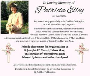 Patricia Elley Bearpark Death: In Loving Memory Of Longtime Resident