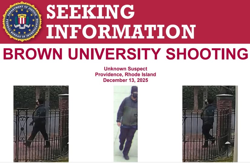 FBI Offers $50,000 Reward for Information in Brown University Mass Shooting Case