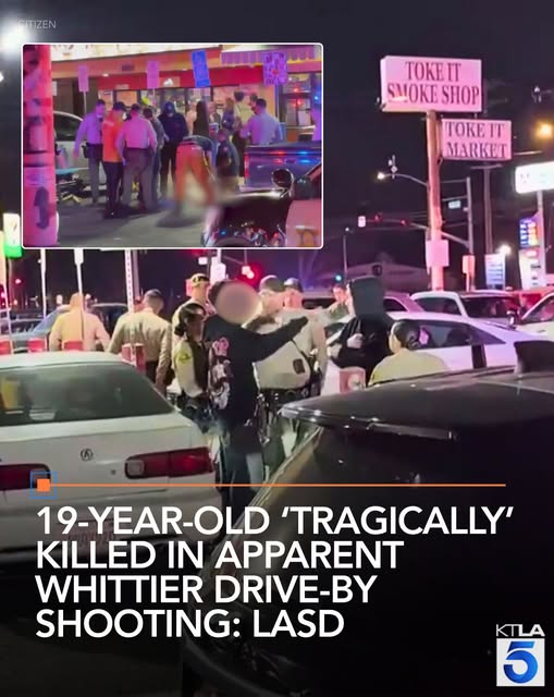 19-year-old ‘tragically’ killed in apparent Whittier drive-by shooting: LASD